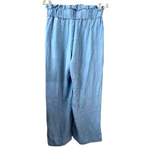 Thread and Supply paper bag waist 100% Lyocell wide leg pants sz M